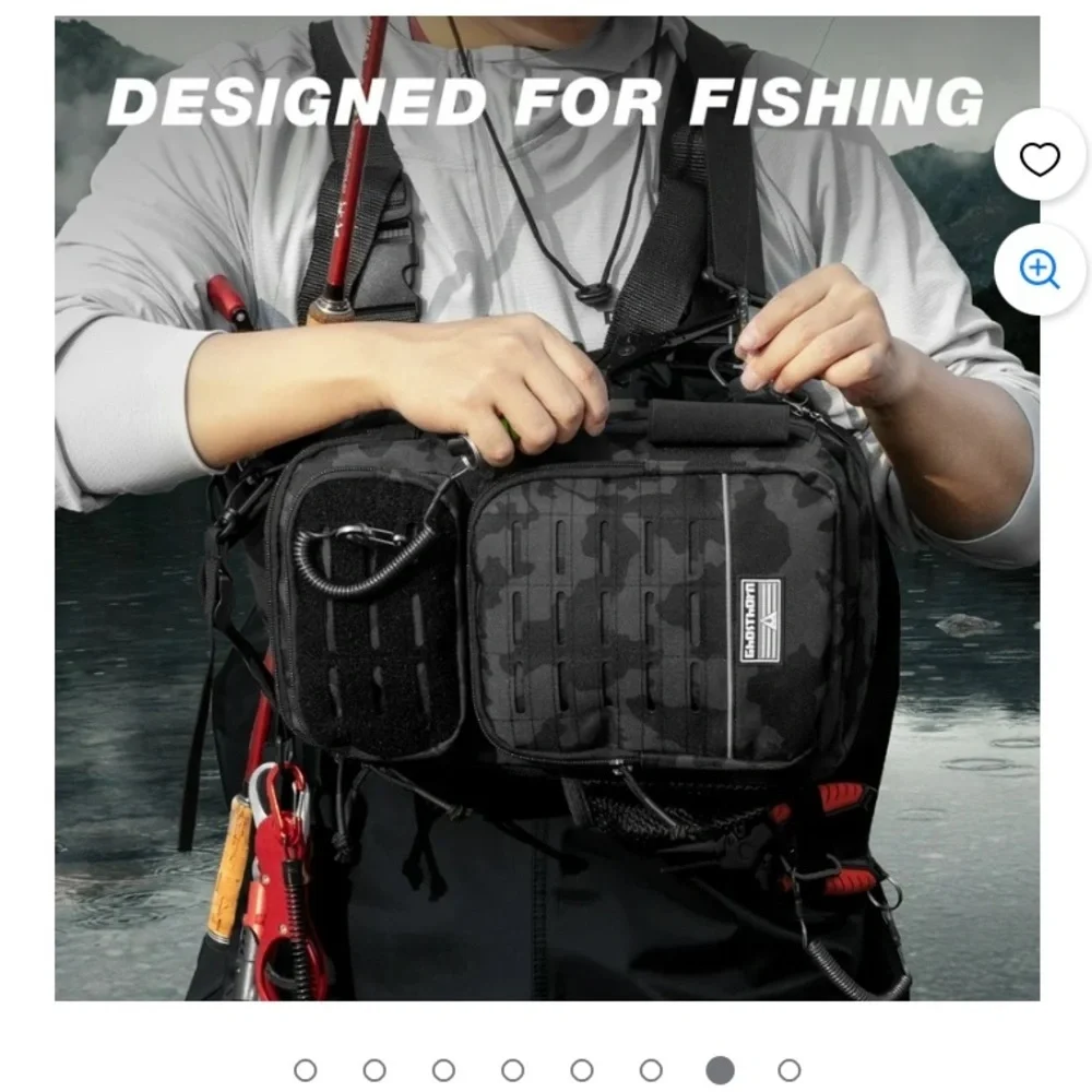 Ghosthorn New Black Camouflage Tactical Fishing Waterproof Lightweight Backpack